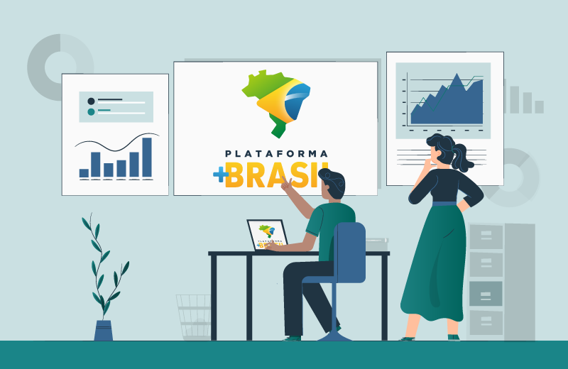 Logo do Curso PLATAFORMA +BRASIL - oportunidades de acesso aos recursos federais