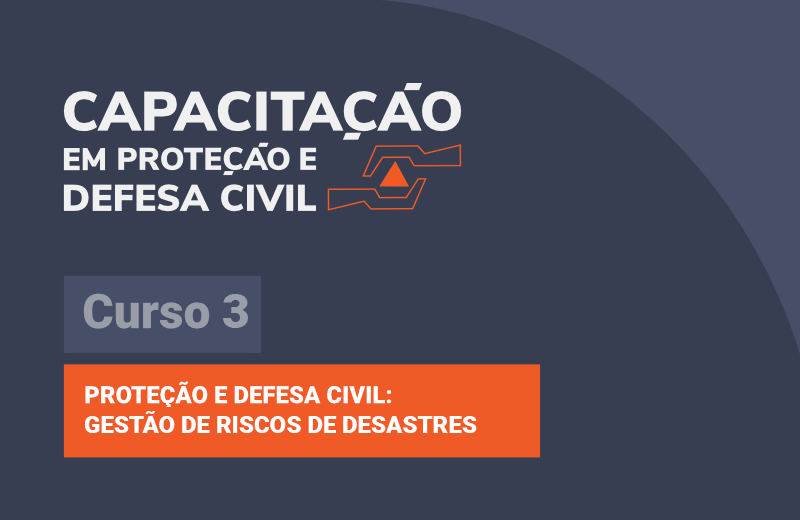 Logo do Curso Proteção e Defesa Civil: Gestão de Risco - Curso 3